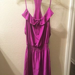 Parker Racerback Purple Silk Dress